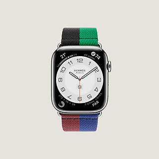Band Apple Watch Hermès Single Tour 45 mm Casaque | Hermès 